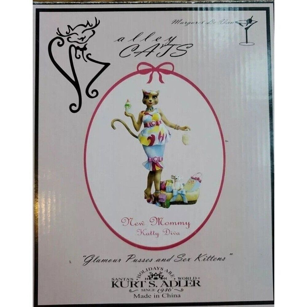 Alley Cats~Katty Margaret Le Van Diva New Mommy~Cat w/Baby Toys New in Box